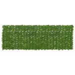 vidaXL Balkónový plôtik s listami Zelená a žltá 300 x 100 cm