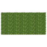 vidaXL Balkónový plôtik s listami Zelená a žltá 300 x 150 cm