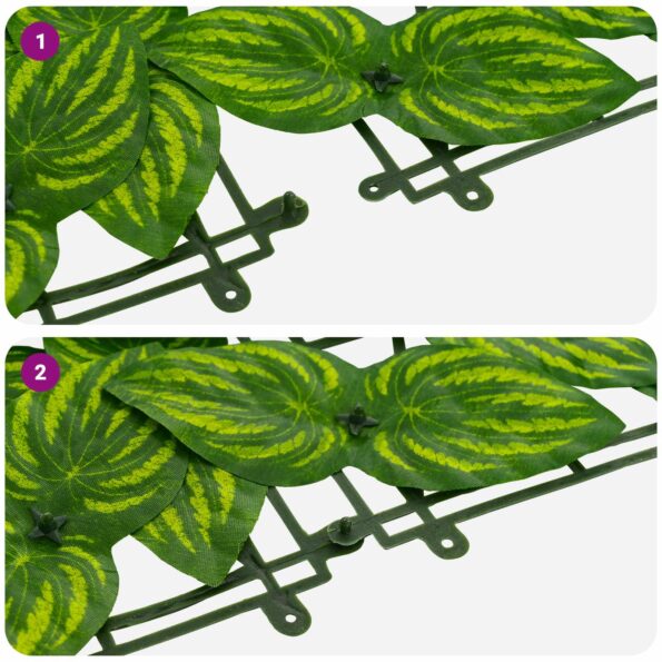 vidaXL Balkónový plôtik s listami Zelená a žltá 400 x 150 cm – Obrázok 6
