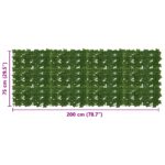 vidaXL Balkónový plôtik s listami Zelená 200 x 75 cm – Obrázok 5