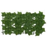 vidaXL Balkónový plôtik s listami Zelená 400 x 75 cm – Obrázok 3
