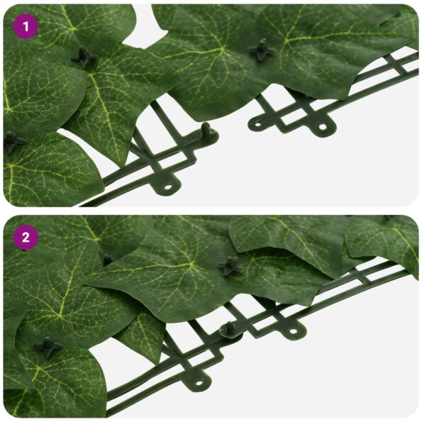 vidaXL Balkónový plôtik s listami Zelená 400 x 75 cm – Obrázok 6