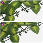 vidaXL Balkónový plôtik s listami Zelená a žltá 300 x 75 cm – Obrázok 6