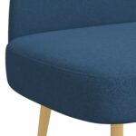 vidaXL čalúnená lavica so spätným opierkom Modrá 110 x 60 x 76 cm – Obrázok 5
