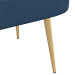 vidaXL čalúnená lavica so spätným opierkom Modrá 110 x 60 x 76 cm – Obrázok 6