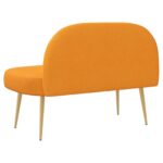 vidaXL čalúnená lavica so spätným opierkom Tmavožltá 110 x 60 x 76 cm – Obrázok 4