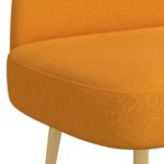 vidaXL čalúnená lavica so spätným opierkom Tmavožltá 110 x 60 x 76 cm – Obrázok 5