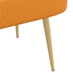 vidaXL čalúnená lavica so spätným opierkom Tmavožltá 110 x 60 x 76 cm – Obrázok 6