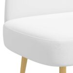 vidaXL čalúnená lavica so spätným opierkom Biela 110 x 60 x 76 cm – Obrázok 5