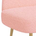 vidaXL čalúnená lavica so spätným opierkom Ružová 110 x 60 x 76 cm – Obrázok 5