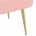 vidaXL čalúnená lavica so spätným opierkom Ružová 110 x 60 x 76 cm – Obrázok 6