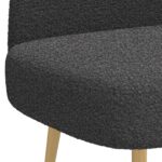 vidaXL čalúnená lavica so spätným opierkom Tmavosivá 110 x 60 x 76 cm – Obrázok 5