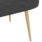 vidaXL čalúnená lavica so spätným opierkom Tmavosivá 110 x 60 x 76 cm – Obrázok 6