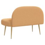 vidaXL čalúnená lavica so spätným opierkom Béžová 110 x 60 x 76 cm – Obrázok 4