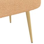 vidaXL čalúnená lavica so spätným opierkom Béžová 110 x 60 x 76 cm – Obrázok 6