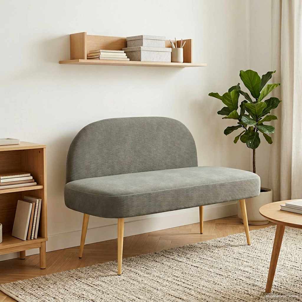 42040776_1.jpg vidaXL čalúnená lavica so spätným opierkom Svetlosivá 110 x 60 x 76 cm – Obrázok 1