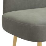 vidaXL čalúnená lavica so spätným opierkom Svetlosivá 110 x 60 x 76 cm – Obrázok 5