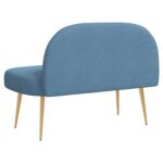 vidaXL čalúnená lavica so spätným opierkom Modrá 110 x 60 x 76 cm – Obrázok 4