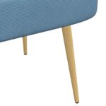 vidaXL čalúnená lavica so spätným opierkom Modrá 110 x 60 x 76 cm – Obrázok 6