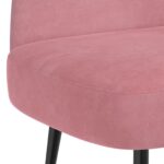 vidaXL čalúnená lavica so spätným opierkom Ružová 110 x 60 x 76 cm – Obrázok 5