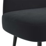 vidaXL čalúnená lavica so spätným opierkom Čierna 110 x 60 x 76 cm – Obrázok 5