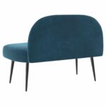 vidaXL čalúnená lavica so spätným opierkom Modrá 110 x 60 x 76 cm – Obrázok 4