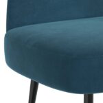vidaXL čalúnená lavica so spätným opierkom Modrá 110 x 60 x 76 cm – Obrázok 5