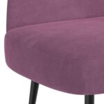 vidaXL čalúnená lavica so spätným opierkom Fialová 110 x 60 x 76 cm – Obrázok 5