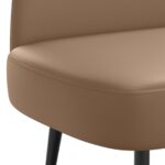 vidaXL čalúnená lavica so spätným opierkom Kapučínová 110 x 60 x 76 cm – Obrázok 5