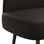 vidaXL čalúnená lavica so spätným opierkom Čierna 110 x 60 x 76 cm – Obrázok 5
