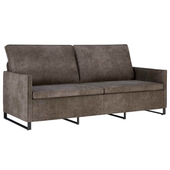 vidaXL Sedačka pre 3 Tmavosivá 190 x 81 x 82 cm – Obrázok 2