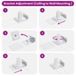 vidaXL Exteriérová roletka na ochranu proti UV žiareniu Biela – Obrázok 13
