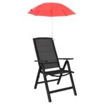 vidaXL Dáždnictvo s klipom 2 pcs Tehlovo červená Ø 105 x 86 cm – Obrázok 2