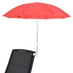 vidaXL Dáždnictvo s klipom 2 pcs Tehlovo červená Ø 105 x 86 cm – Obrázok 3