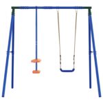 vidaXL Rám hojdačky vonku s hojdačkou pre až 3 deti 213 x 185 x 185 cm – Obrázok 4