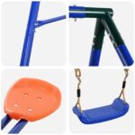 vidaXL Rám hojdačky vonku s hojdačkou pre až 3 deti 213 x 185 x 185 cm – Obrázok 7