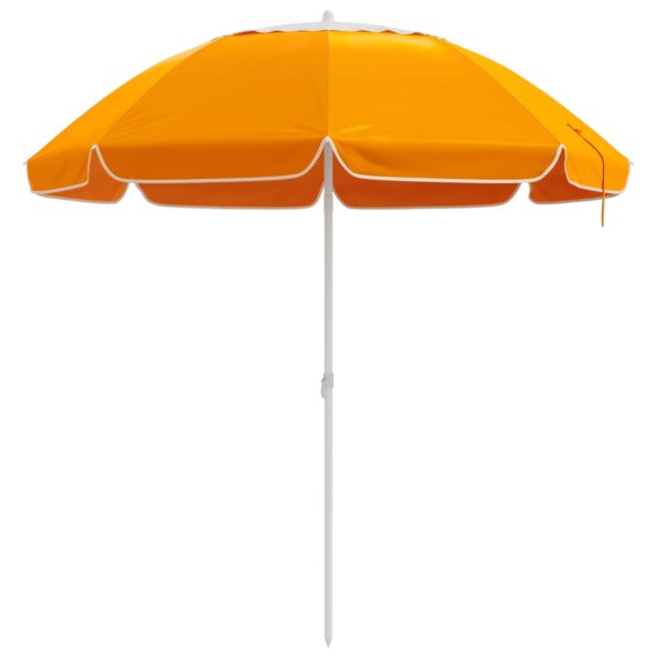 vidaXL Záhradný slnečník 240 cm 170T polyester Oranžová – Obrázok 2