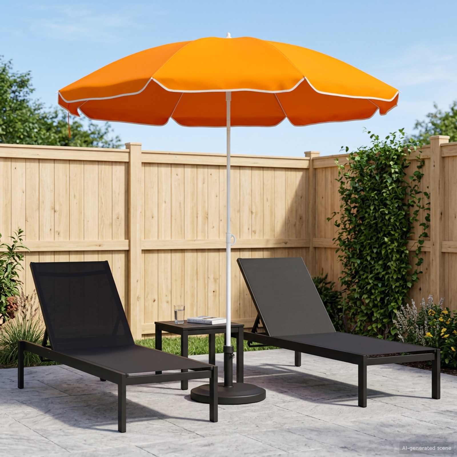 42041350_1.jpg vidaXL Záhradný slnečník 160 cm 170T polyester Oranžová – Obrázok 1