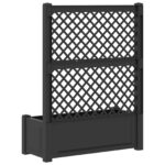 vidaXL Veľký kvetináč s trelážou Antracitová 99,5 x 43 x 133,5 cm PP – Obrázok 5