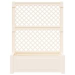vidaXL Veľký kvetináč s trelážou 2 pcs Biela 143 x 143 x 133,5 cm PP – Obrázok 5