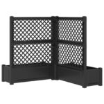 vidaXL Veľký kvetináč s trelážou 2 pcs Antracitová – Obrázok 8