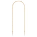 vidaXL Ružový oblúk so špicami Biela 97 x 43 x 218 cm PP – Obrázok 3
