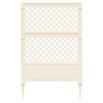 vidaXL Trellis s hrotom Biela 99 x 6 x 165 cm PP – Obrázok 4