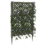 vidaXL Trellis s hrotom Sivá 99 x 6 x 165 cm PP – Obrázok 3