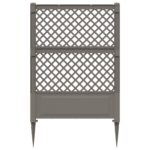 vidaXL Trellis s hrotom Sivá 99 x 6 x 165 cm PP – Obrázok 4