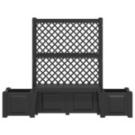 vidaXL Záhradná lavička Kopenhagen Antracitová 173 x 49 x 135,5 cm PP – Obrázok 4