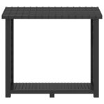 vidaXL Regál na palivové drevo 114 x 46 x 101 cm PP Antracitová – Obrázok 4