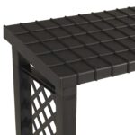 vidaXL Regál na palivové drevo 114 x 46 x 101 cm PP Antracitová – Obrázok 7