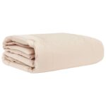 vidaXL Letná prikrývka Béžová 200 x 200 cm 100% prírodný Kapok – Obrázok 3