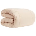 vidaXL Letná prikrývka Béžová 220 x 260 cm 100% prírodný Kapok – Obrázok 3